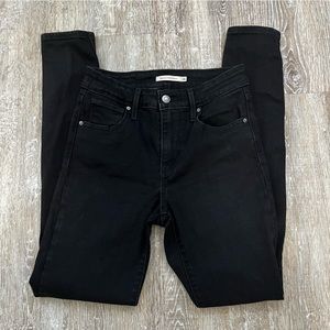 Levi’s 721 High Rise Skinny Black Jeans Size 26